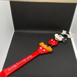 Vintage Walt Disney World Mickey Mouse Back Scratcher Souvenir Red Black Wand